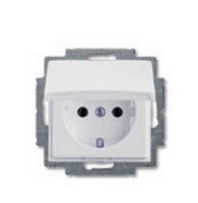 20 EUK-94 BJB Basic 55 Розетка белая с заземлением и крышкой