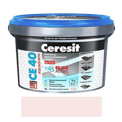 Затирка Ceresit СЕ 40 Aquastatic жасмин (ведро 2кг)