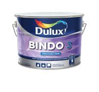 Краска Dulux BINDO 3 для стен и потолков глубокоматовая база BW (2,5 л)