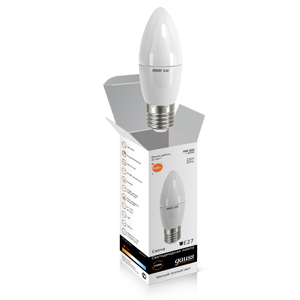 Лампа Gauss LED Elementary Candle 6W E27 2700K
