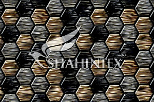 Коврик SHAHINTEX DIGITAL PRINT 40Х60 соты металлик