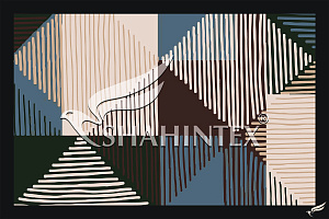 Коврик SHAHINTEX DIGITAL PRINT влаговпитывающий 40х60 геометрия