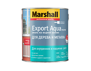 Водная эмаль Маршалл EXPORT Aqua белая глянцевая