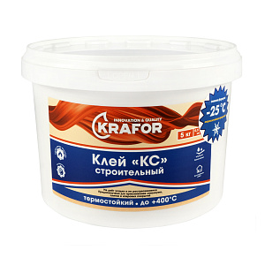 Клей Krafor КС строительный универсальный для внутренних работ 5 кг