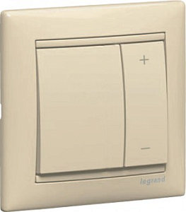 LEGRAND Valena Светорегулятор нажимной кремовый 40-600W 