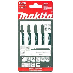 Набор пилок для лобзика MAKITA (из пяти полотен) А-85771