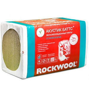 ROCKWOOL (роквул) Утеплитель - плита теплоизоляционная Акустик БАТТС