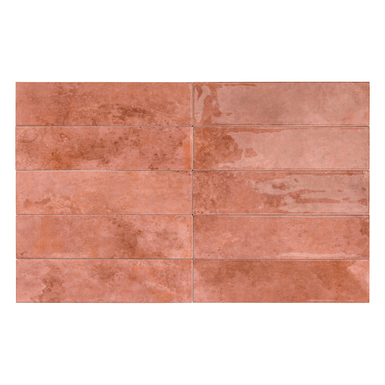 Плитка керамическая Малый формат Smile Tile Тропикана рубиновый 7,5*30