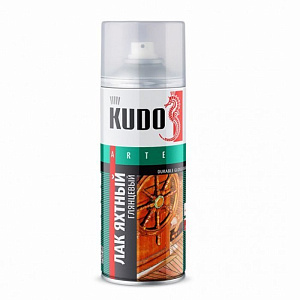 Лак Kudo KU-9003 аэрозольный высокоглянцевый яхтный 520 мл