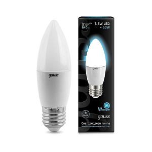 Лампа Gauss LED Candle 6.5W E27 4100К