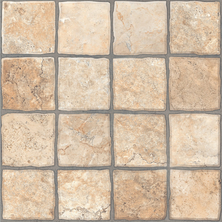 Керамогранит Керамин Карфаген 3 бежевый камень 40*40