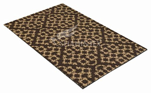 Коврик SHAHINTEX DIGITAL PRINT 40Х60 ромб фирменный узор брауни бежевый
