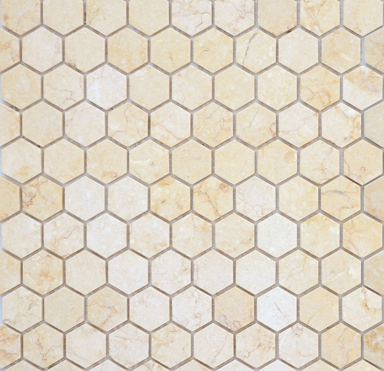 Мозаика Pietrine Botticino MAT hex