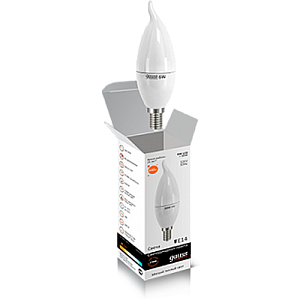 Лампа Gauss LED Elementary Candle Tailed 6W E14 2700K