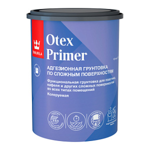 Грунт TIKKURILA OTEX PRIMER грунтовка адгезионная по сложным поверхностям, база А, 0,9л
