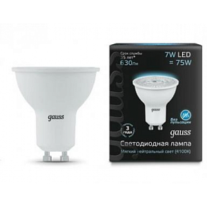 Лампа Gauss LED MR16 GU10 7W 4100K