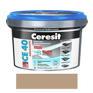 Затирка Ceresit СЕ 40 Aquastatic багама бежевая (ведро 2кг)