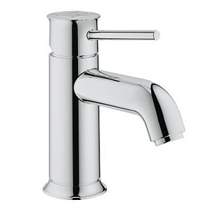 Смеситель для раковины Grohe BauClassic однорычажный, гладкий корпус