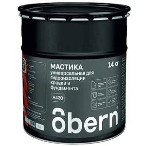 Мастика Obern битумная универсальная 14кг 20л
