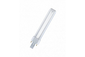 Лампа OSRAM компактная люминесцентная 9W/830 G23