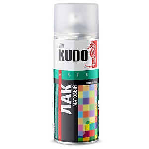 Лак  Kudo KU-9004 акриловый аэрозольный матовый бесцветный 520 мл