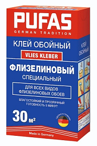 Клей ПУФАС флизелиновый специальный 30м2 200г