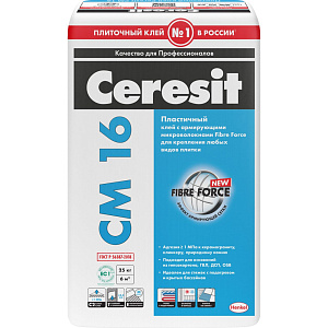 Клей Ceresit для плитки эластичный СМ16 25 кг