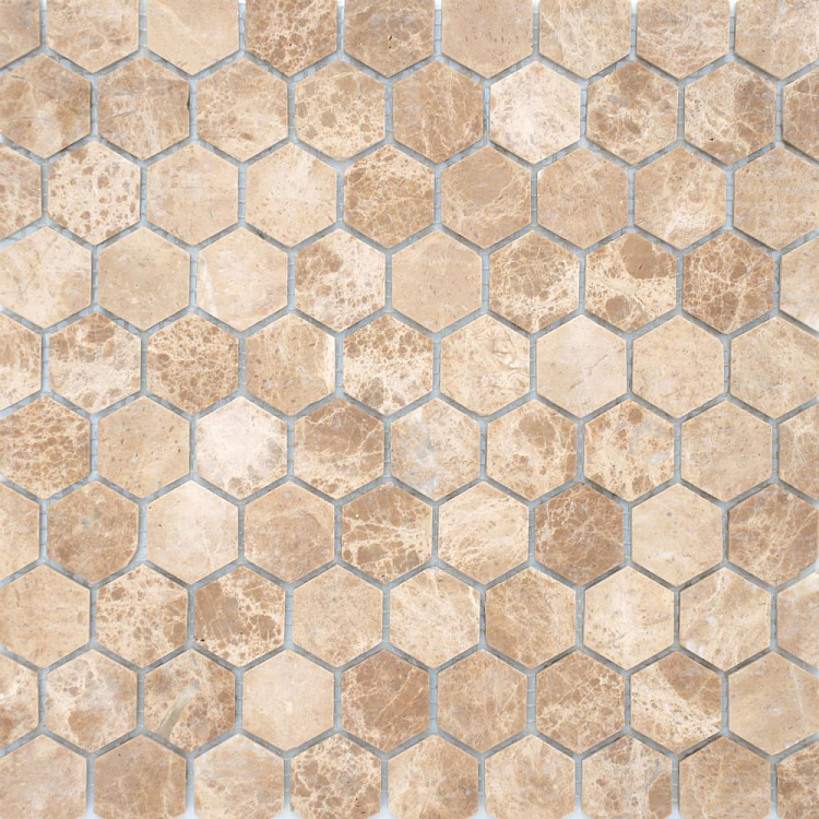 Мозаика Pietrine Emperador light MAT hex