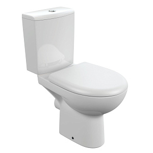 Унитаз-компакт Cersanit  "NATURE NEW CLEAN ON 011 3/5" белый, горизонт/выпуск
