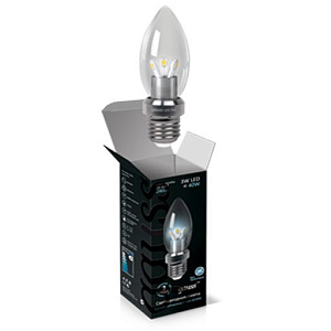 Лампа Gauss LED Candle Crystal Clear 3W E27 4100K 