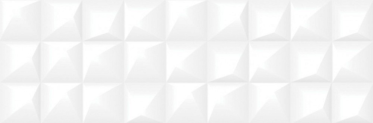 Плитка настенная Gradient рельеф белая GRS052D