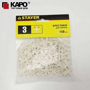 Крестики для плитки STAYER 3мм (150 штук)
