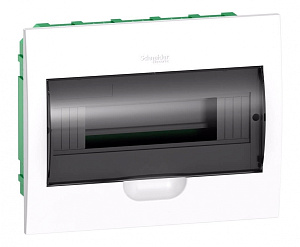 Корпус Schneider Easy встраиваемый с прозрачной дверцей 1 ряд/12 мод. IP40. IK07. 63A.2 клеммы 