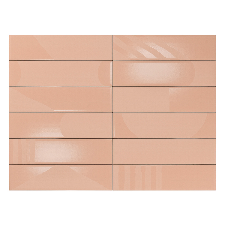 Керамогранит Малый формат Smile Tile Ривера Персиковый 7,5*30