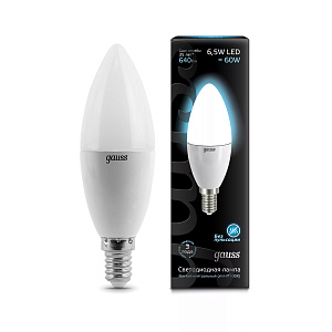 Лампа Gauss LED Candle 6.5W E14 4100К