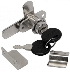Замок EDSON для двух распашных дверей 239 L050 19/20 CHROME