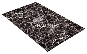 Коврик SHAHINTEX DIGITAL PRINT 40Х60 с тиснением соты Мрамор темный (набор из 2-ух штук)