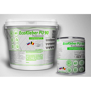 Клей ECOKLEBER полиуретановый двухкомпонентный PU-90 для паркета 8.1кг