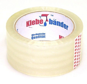 Скотч упаковочный Klebebander 50 мм 50/45 мк прозрачный
