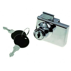 Замок EDSON для двух стеклянных дверей 258 L022 19/20 CHROME