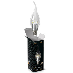 Лампа Gauss LED Candle Tailed clear 3W E14 2700K 