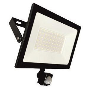 Прожектор LEEK светодиодный LE LED FL IR 50W BLACK (1/20) IP65 холодный белый (с сенсором)