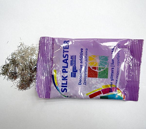 Блестки SILK PLASTER Люрекс серебро