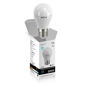 Лампа Gauss LED Elementary Clobe 6W E27 4100K