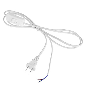 Шнур с выключателем WIRE+304 switch 1.8m (2х0,75) WT