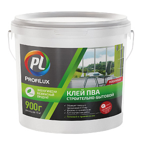 Клей Profilux ПВА строительно-бытовой 0,9 кг