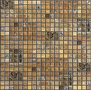 Панель ГРЕЙС ПВХ стеновая декоративная 480*480 мм мозаика александрия