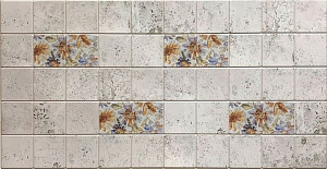 Панель ГРЕЙС ПВХ стеновая декоративная 964*484 мм мозаика альпийский сад