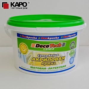 Краска DecoTech Eco акриловая 3 кг