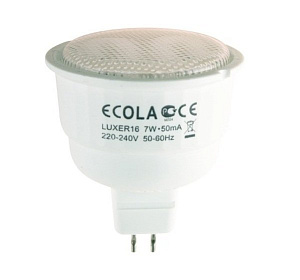Лампа энергосберегающая Ecola Luxer MR16 7W 220V GU5.3 2700K
